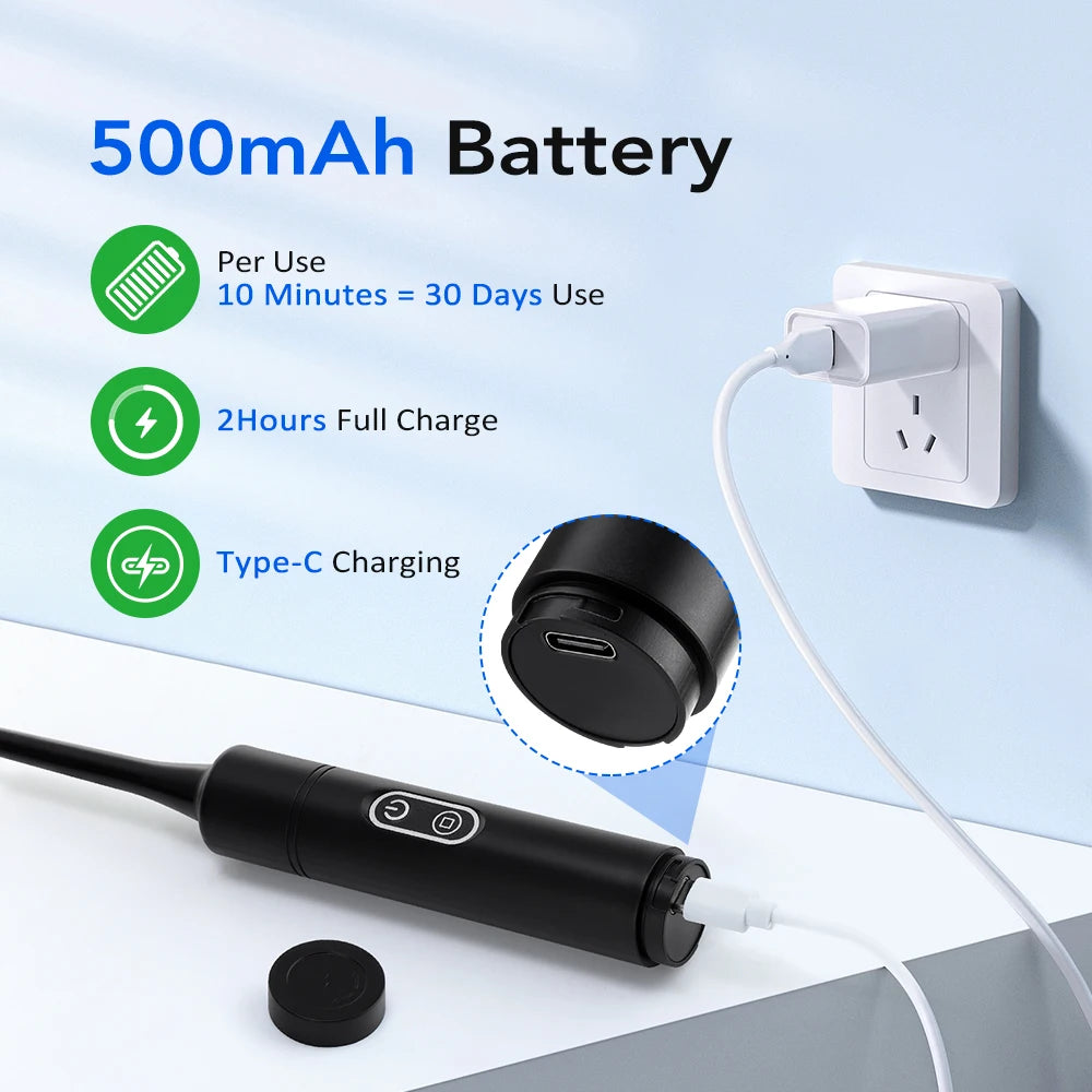 Electric Dental Scaler with Teeth Brush Head Calculus Tartar Remover Vibration Teeth Plaque Cleaner Oral Care Improve Odor Peaceful Pleasures Health and Wellness