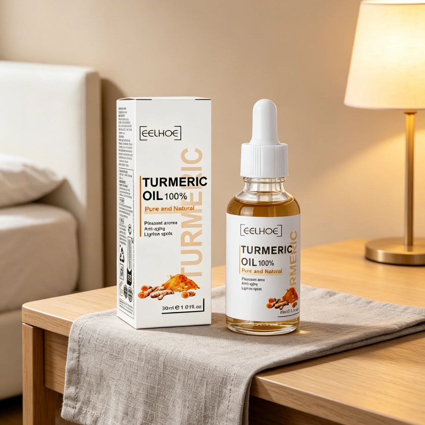 EELHOE Turmeric Face Oil – Brightening Dark Spot Glow Serum