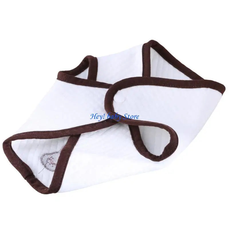 3-Pack Cartoon Cotton Baby Bibs & Waist Stool Cover Set