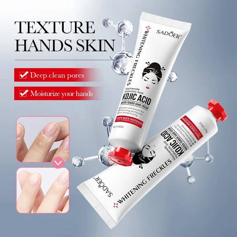SADOER Kojic Acid Hand Cream – Brightening, Moisturizing & Nourishing 30g Peaceful Pleasures Health and Wellness
