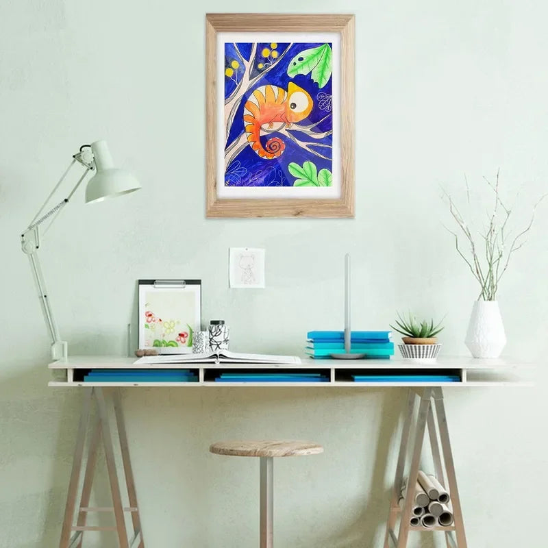 Children's Wooden Magnetic Art Display Frame | Easy Swap