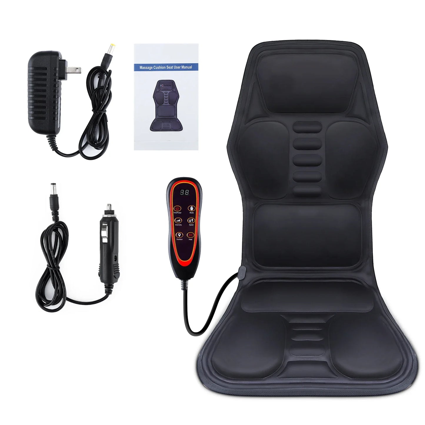 Hailicare Heating Vibration Back Massager Mat – Chair & Car