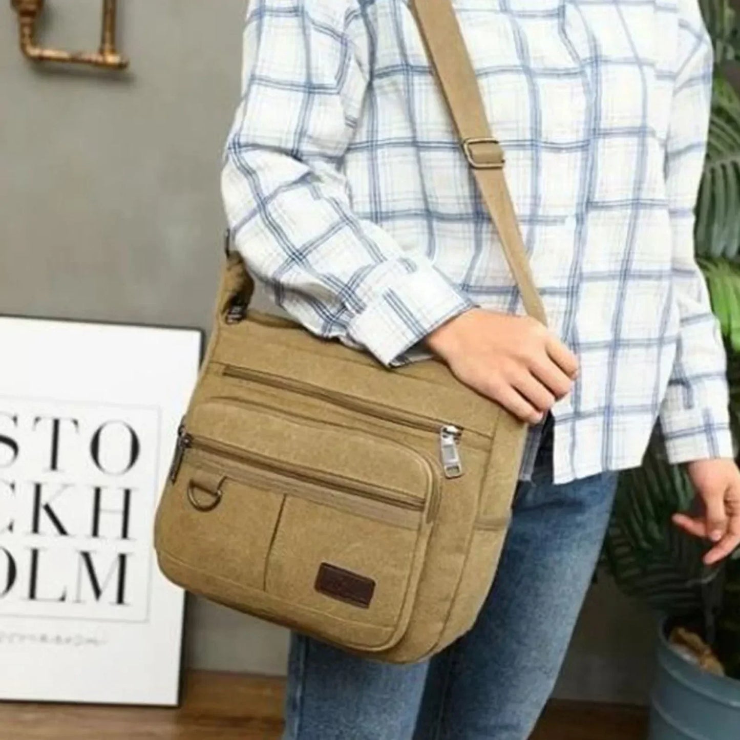 Tool Bag Pouch Large Capacity Multi Pockets Portable Hardware