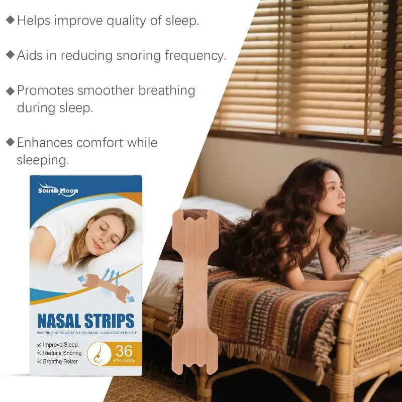 36Pcs Sleep Nose Patch Gentle Care Night Use Nose Pad Peaceful Sleep Body Care Nose Sticker Gentle Nourish Sleep Nose Patch Peaceful Pleasures Health and Wellness