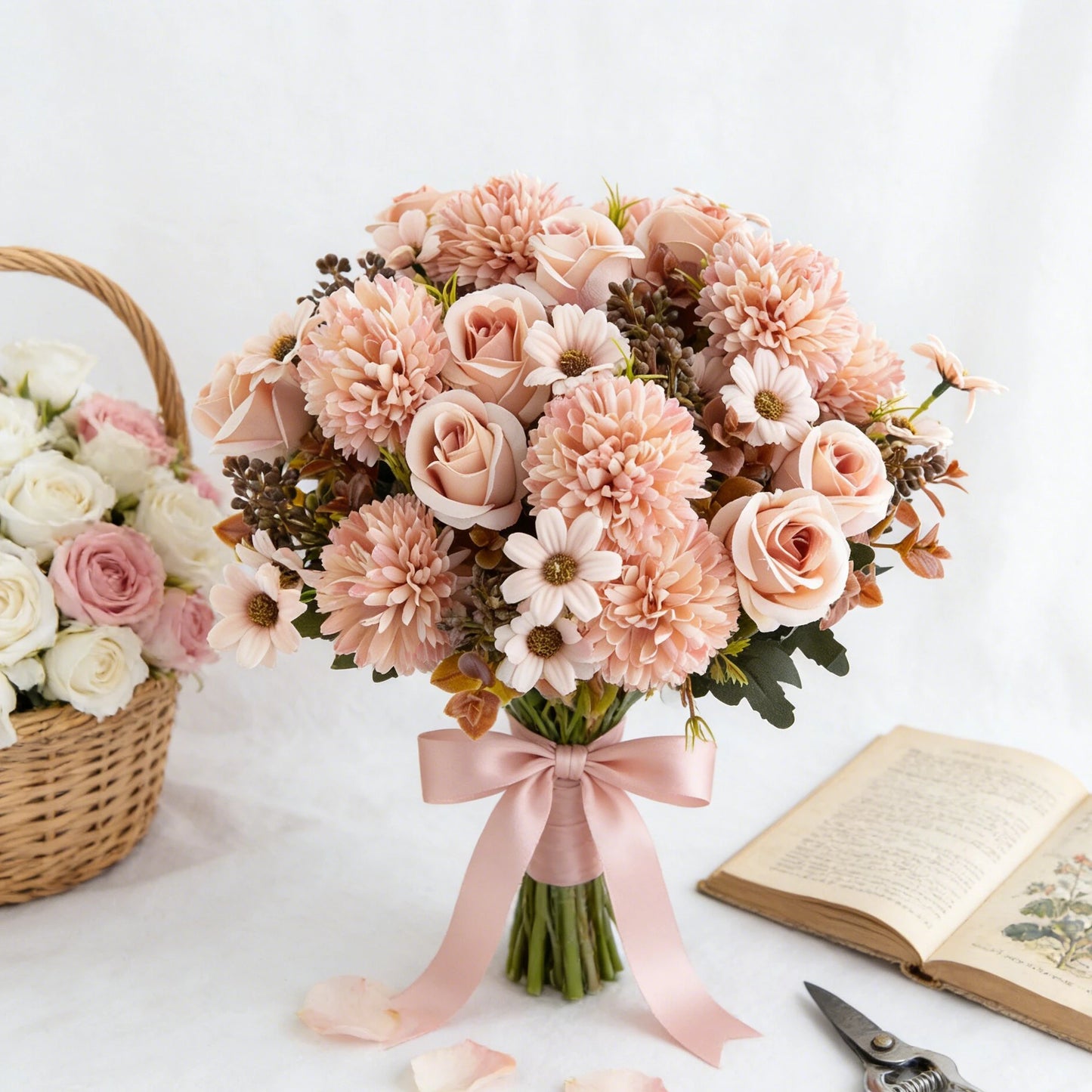 Artificial Silk Rose Bouquet – Wedding & Home Decor