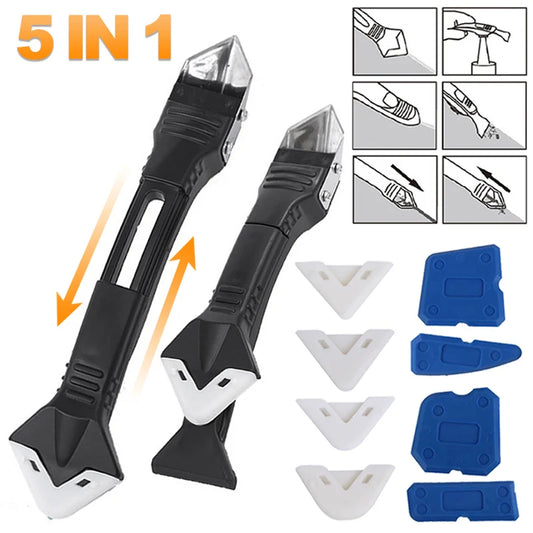 9-in-1 Caulk Finisher & Silicone Sealant Scraper Tool Set Caulking Tool Set Peaceful Pleasures Health and Wellness