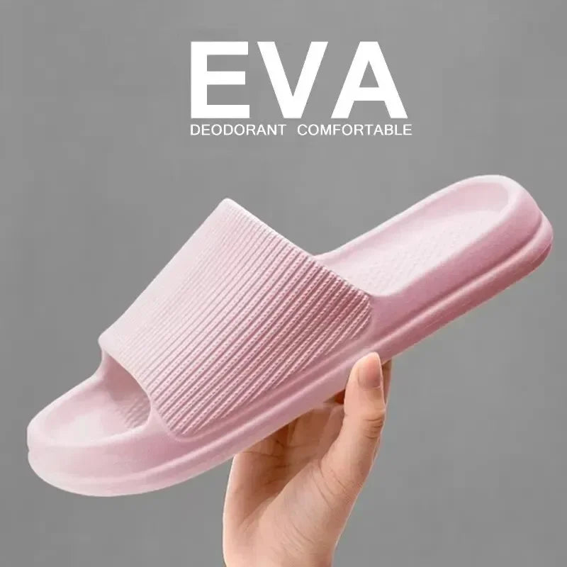 Non-Slip EVA Shower Slippers | Unisex Waterproof Bath Shoes Bath Shower Slippers Peaceful Pleasures Health and Wellness Pink 40-41