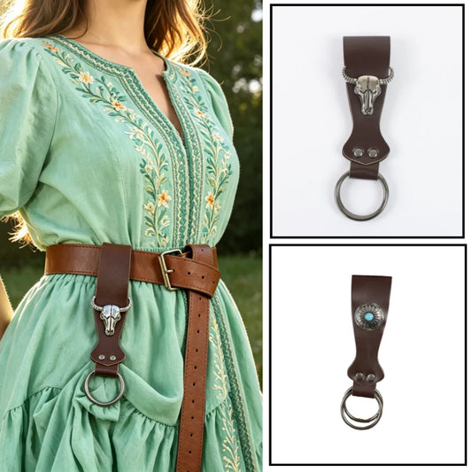 Women's Renaissance Belt Accessories Medieval Fair Hiking Skirt PU Peaceful Pleasures Health and Wellness