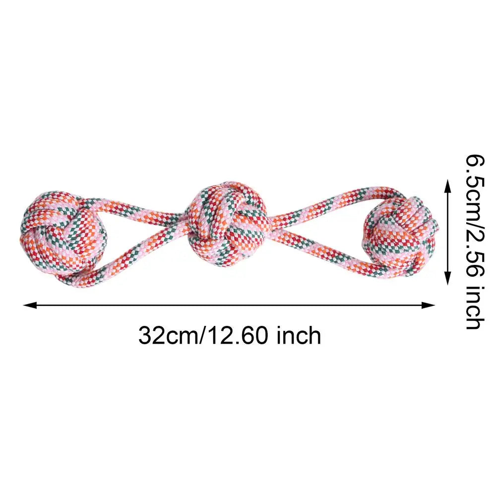 Durable Knotted Cotton Rope Dog Toy for All Breeds