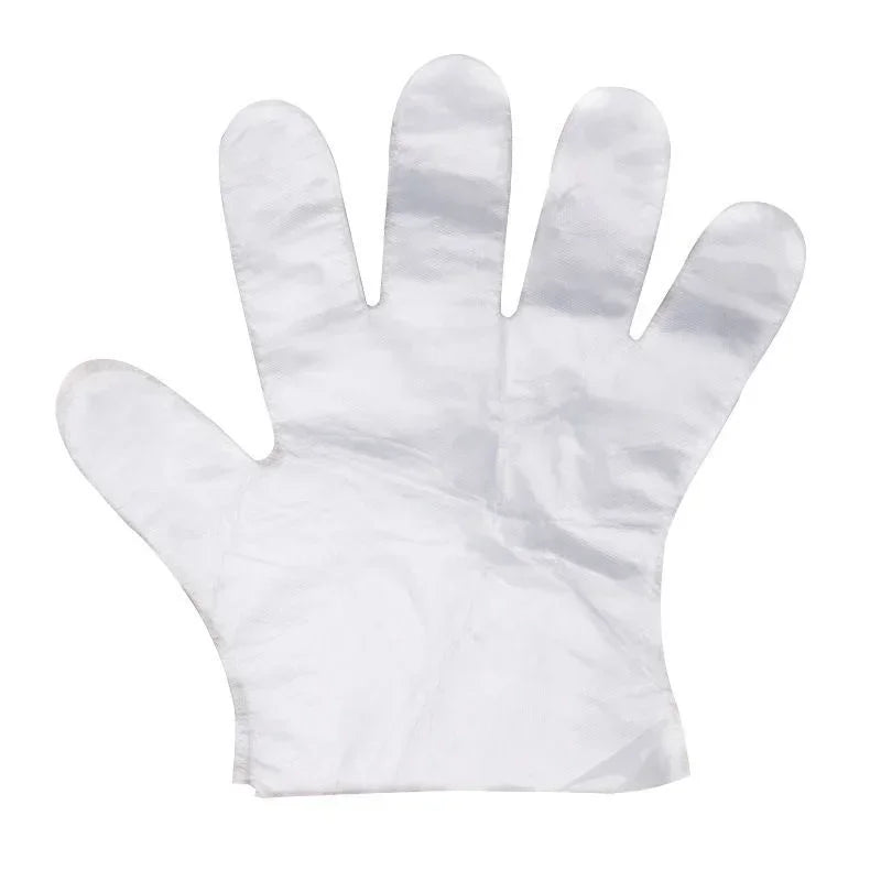 Disposable Hair Dye Gloves 100 Pack – Plastic Styling Gloves