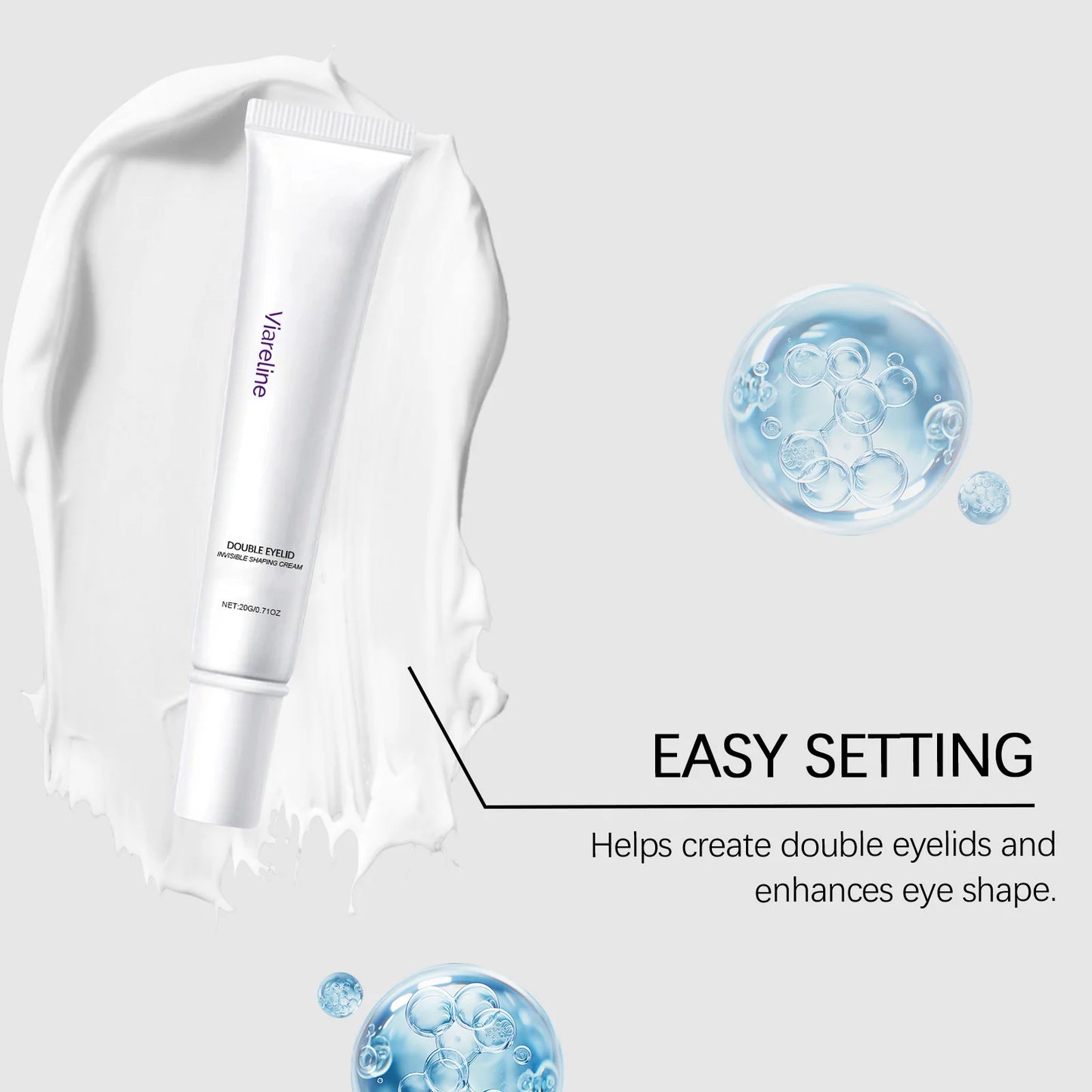 Double Eyelid Shaping Cream Long Lasting Eyelid Lifting Natural Shaping Invisible Flexible Support Waterproof Beauty Makeup Tool Peaceful Pleasures Health and Wellness