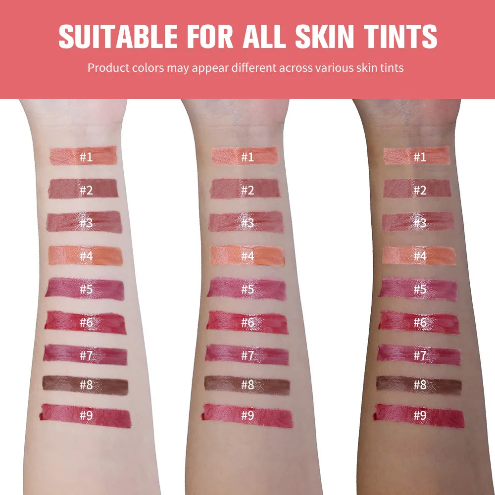 JuicePop Lip Tint Oil Gloss – High Shine & Hydrating, 9 Shades