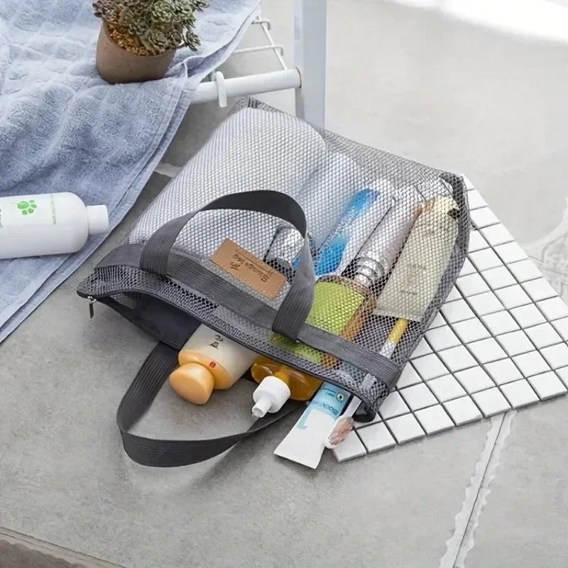 Large Mesh Beach Tote Bag – Pool, Gym & Travel Storage