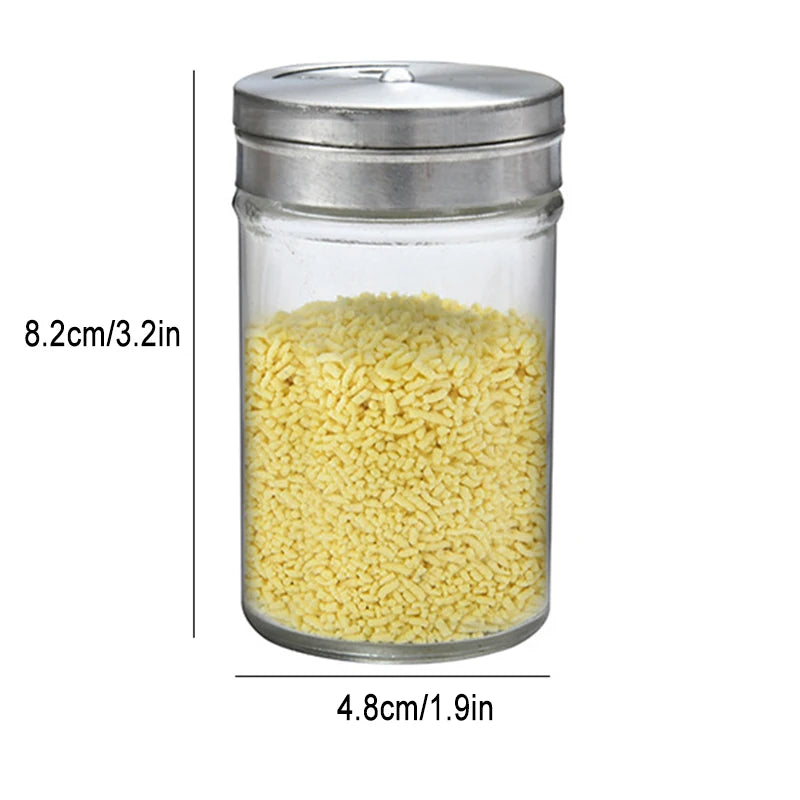 1 Pcs Glass Spice Jars Empty Spice Bottles And Airtight Metal Caps Spice Containers With Aluminum Caps Peaceful Pleasures Health and Wellness