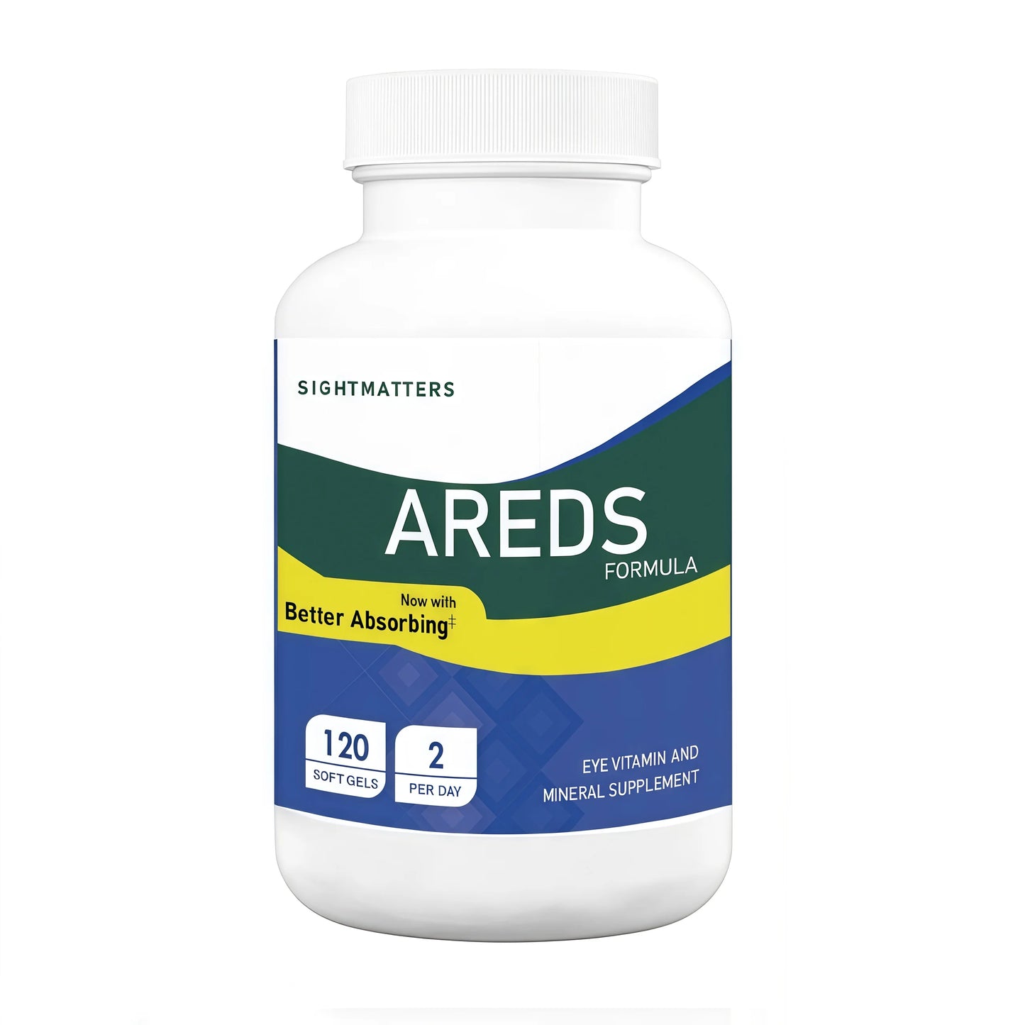 AREDS Eye Vitamins – Lutein, Zeaxanthin, Zinc, Copper, Vitamins A, C & E – 120 Mini Softgels
