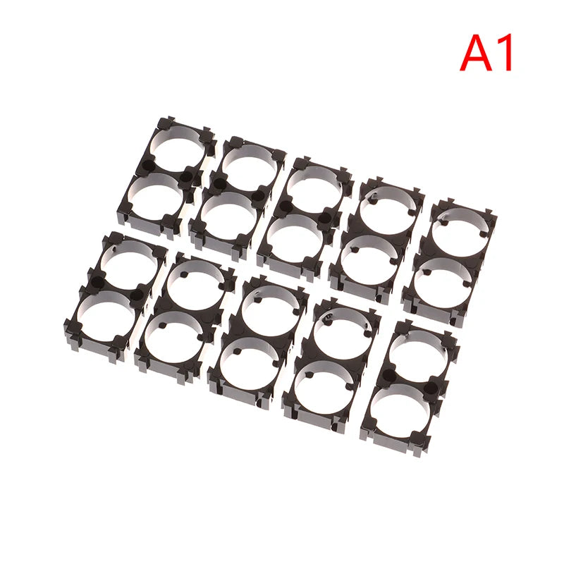 10Pcs 18650 Battery Holder Anti Vibration Holder Bracket Li-ion Cell Holder Cylindrical Plastic Case Battery Holder Peaceful Pleasures Health and Wellness 1X2