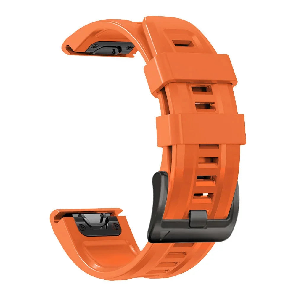 QuickFit 22mm 26mm Silicone Band for Garmin Fenix 8 Tactix Enduro