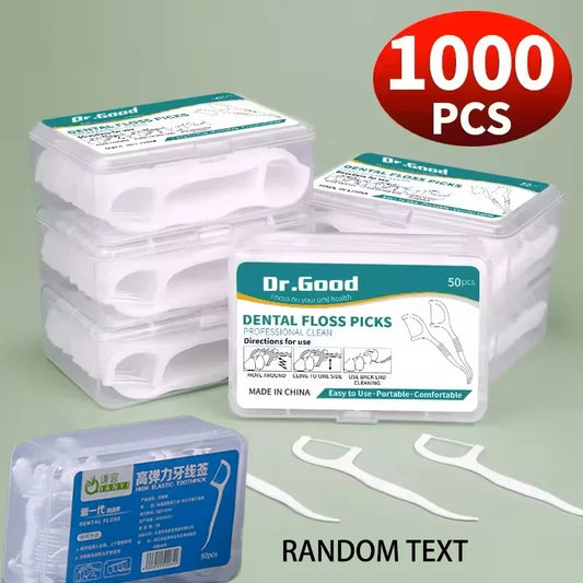 Dental Floss Picks Bulk Pack – 50 to 1000 Floss Sticks Dental Floss Picks Oasis Select 6 boxes with 300PCS