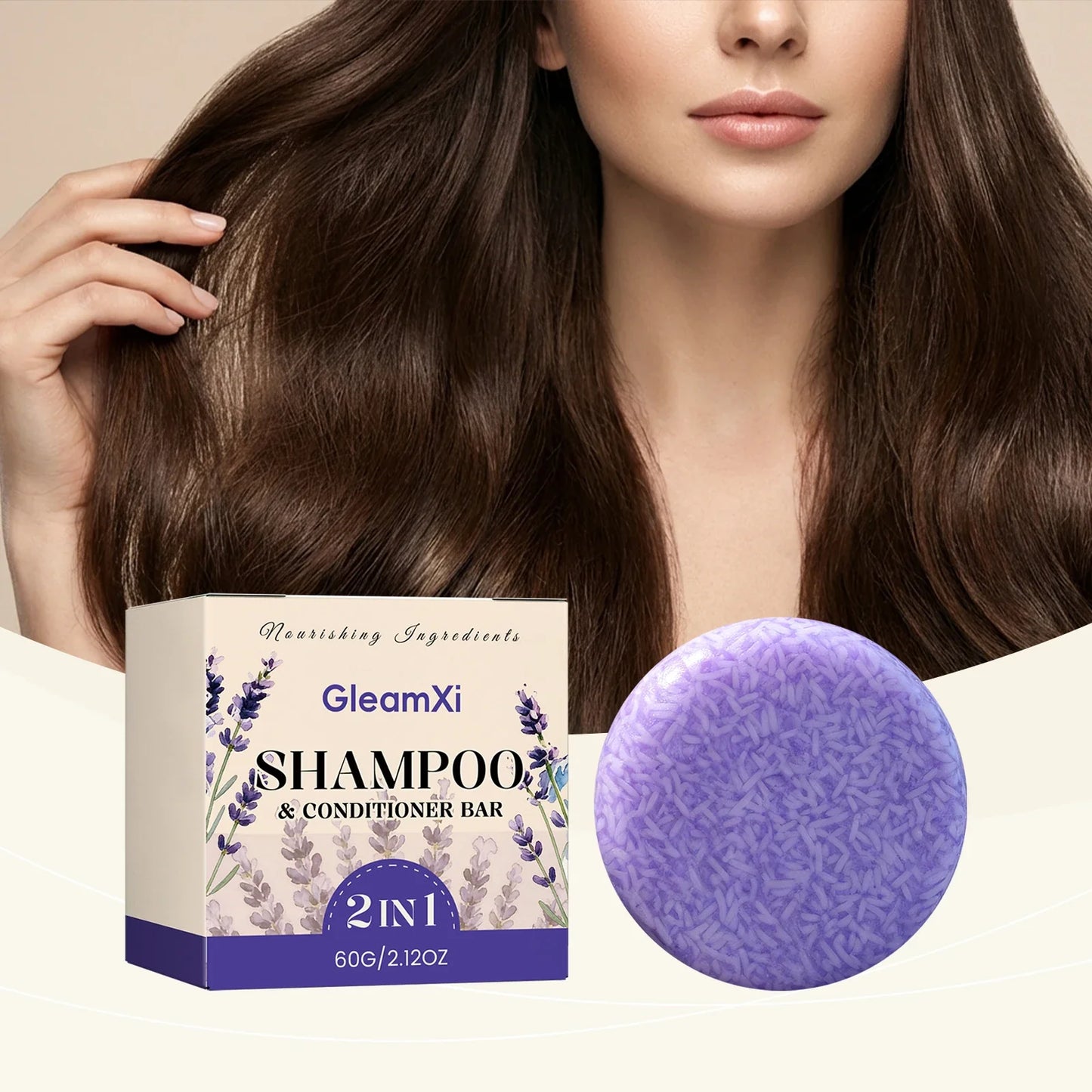 HOEGOA Lavender Shampoo Soap – Oil Control & Dandruff Bar