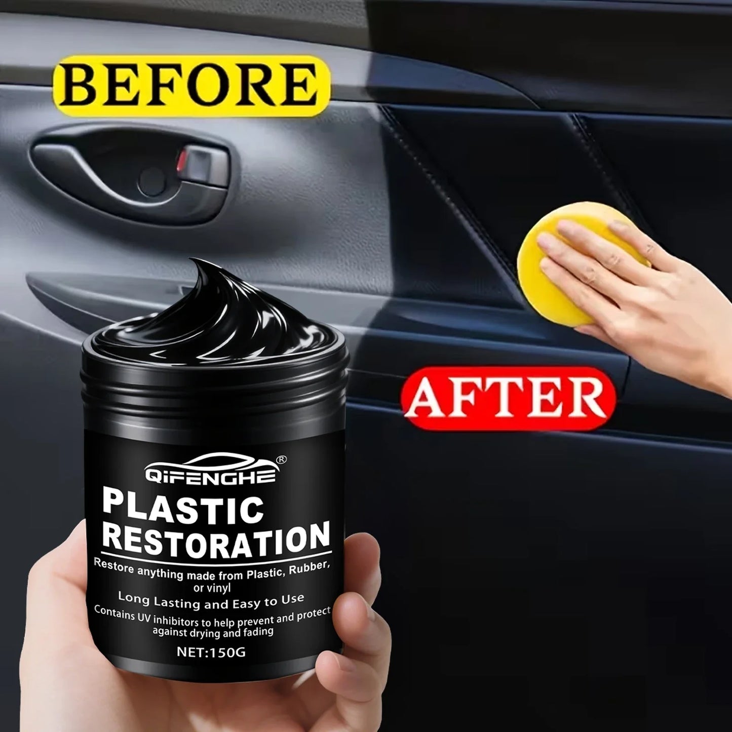 Car Plastic Restorer Polish Paste 150g – Shine & Protection