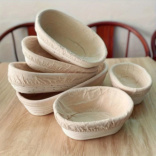 Leeseph Proofing Basket, Bread Proofing Basket + Linen Liner Cloth for Professional & Home Bakers Peaceful Pleasures Health and Wellness