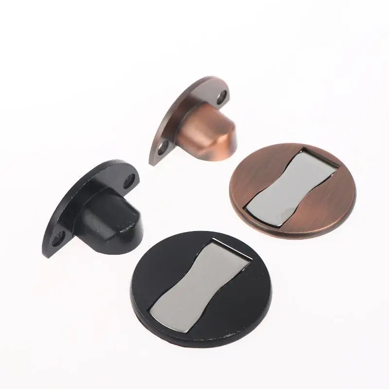New 1 PC Punch Free Invisible Door Stop Strong Magnetic Bedroom Bathroom Anti Collision Mute Floor Selflocking Stopper Peaceful Pleasures Health and Wellness