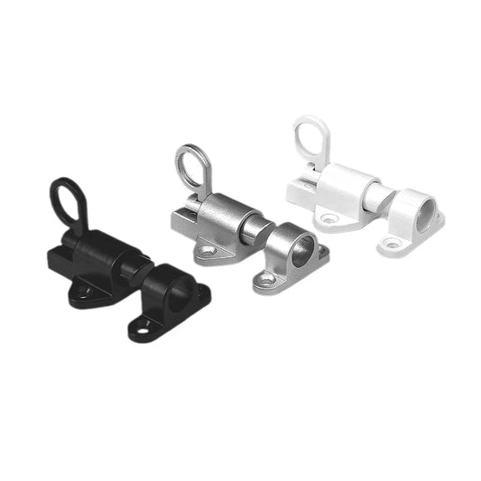 Aluminum Alloy Spring Door Bolt Automatic Latch Lock | Gate Window Door Bolt Latch Peaceful Pleasures Health and Wellness