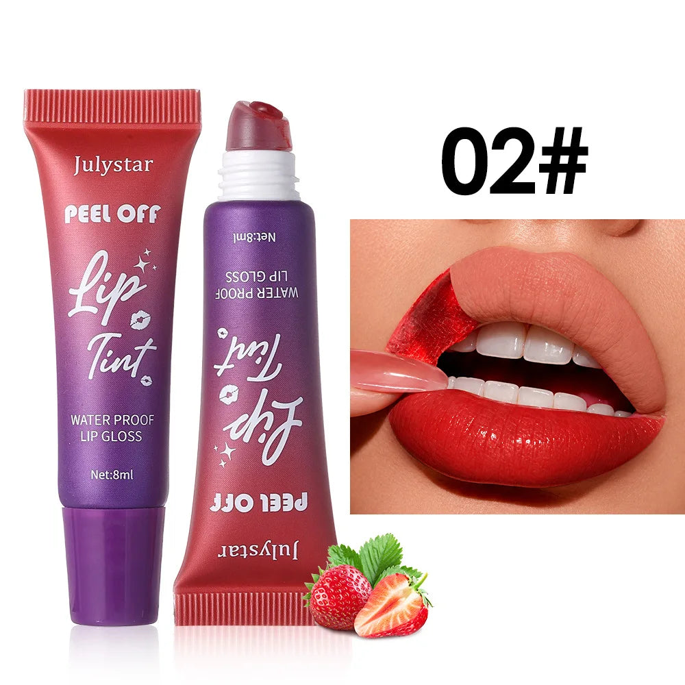 Peel-Off Matte Lip Stain | 6 Colors Waterproof Lip Gloss