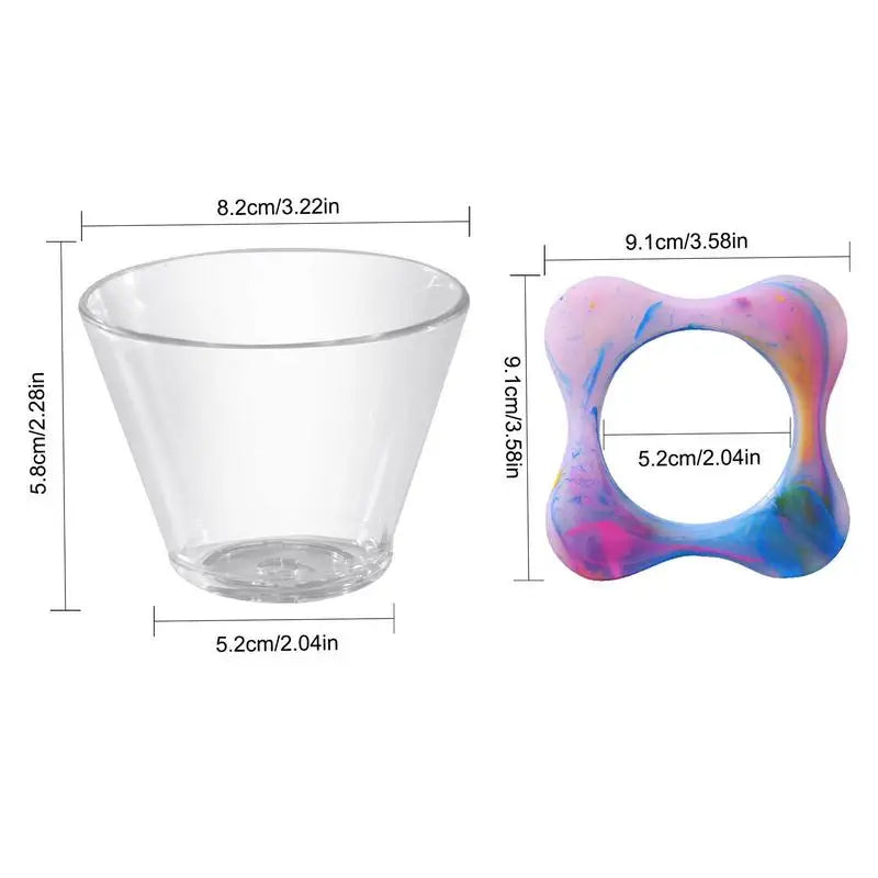 Coffee Filter Holder Resin Rainbow Portable Coffee Maker Pour Over Coffee Maker Coffee Dripper Brewer Glass Coffee Pot Decanter Peaceful Pleasures Health and Wellness