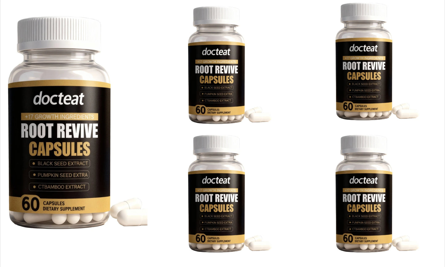 Root Revive Hair Capsules | Biotin, Black Seed & Bamboo – 60ct