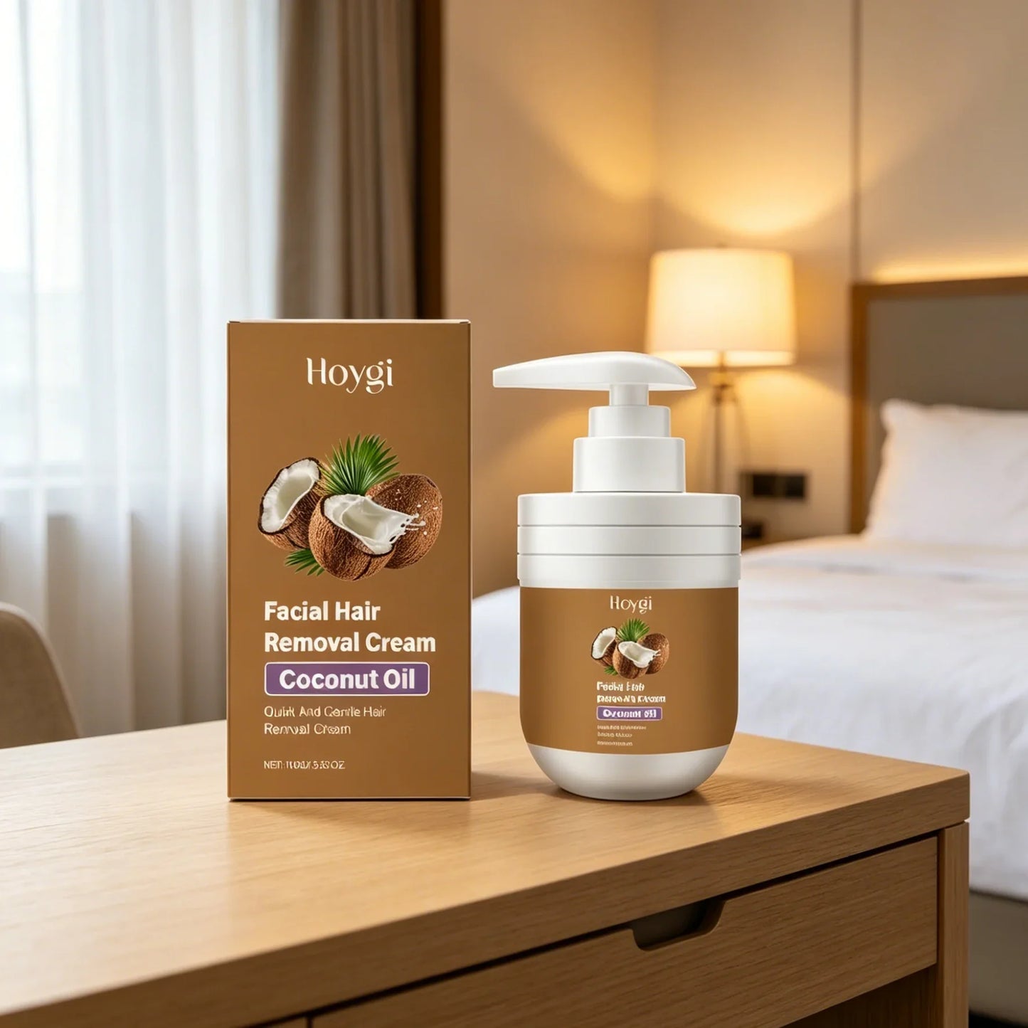Hoygi Facial Hair Removal Cream – Coconut Oil & Centella 100g