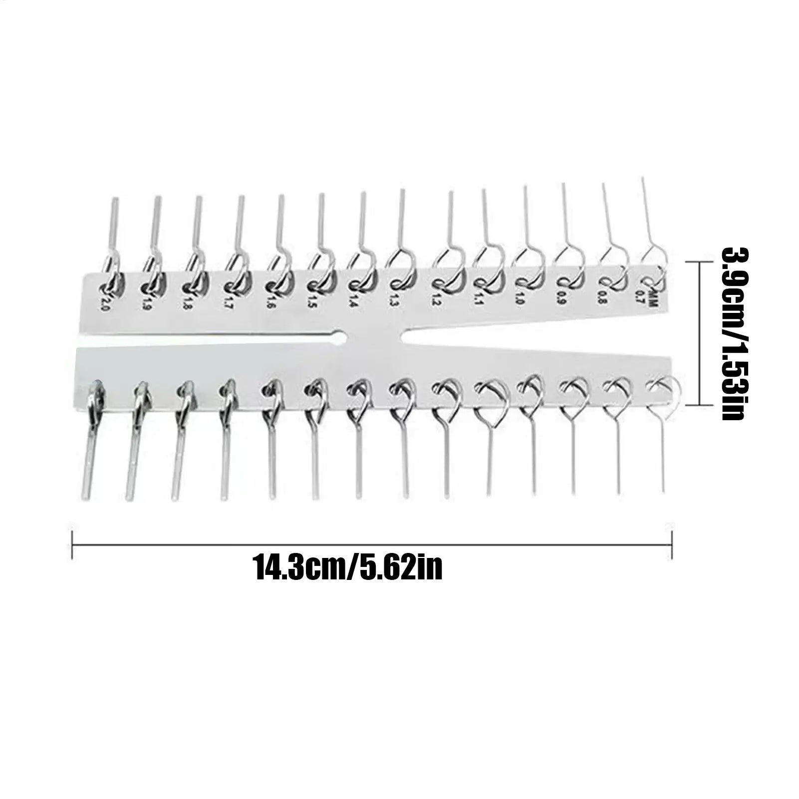 Dual Marked Capillary Tube Gauge Metric & Imperial Stainless Steel Tool for HVAC, Hydraulic Pneumatic Systems & Process Control Peaceful Pleasures Health and Wellness