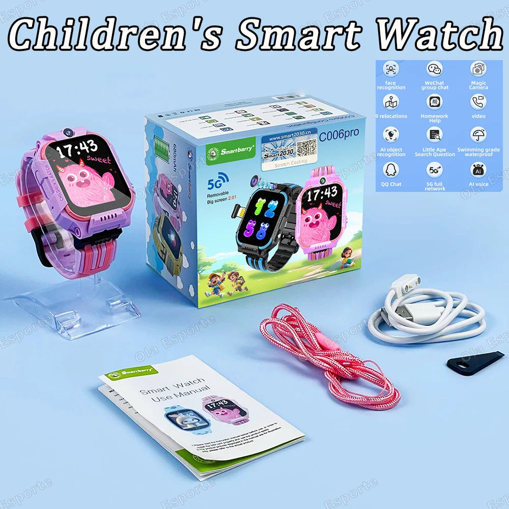 Kids 4G GPS Smart Watch | SOS Camera SIM Card Boys Girls