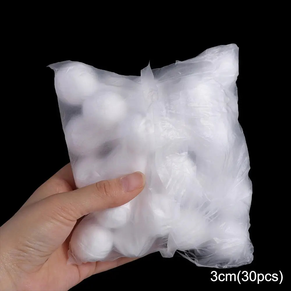White Polystyrene Foam Balls 80pcs – Christmas Ornaments & DIY