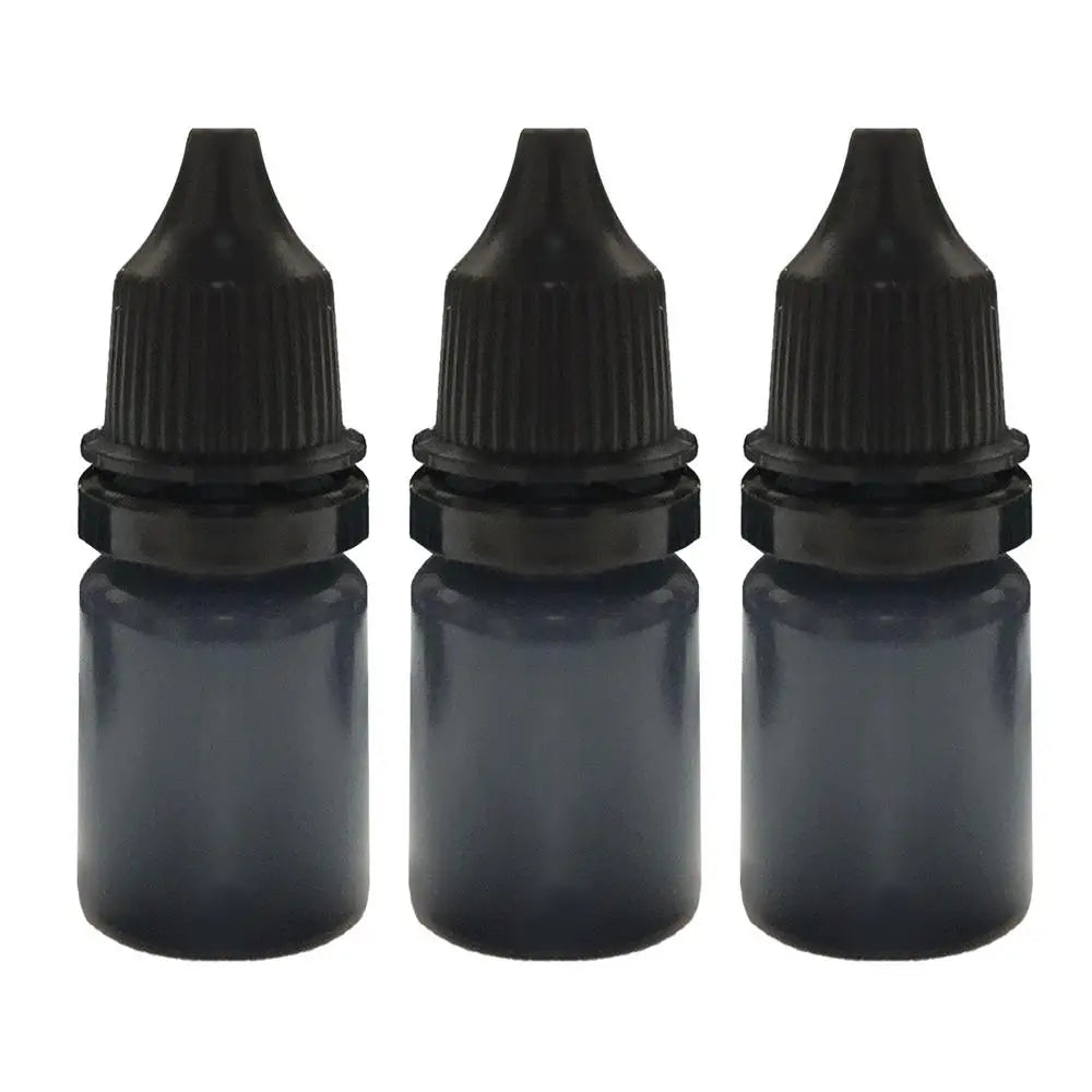 3PCS Black Ink Refills Parcel Privacy Information Eliminators Anti-theft ID Security Stamp Messy Code Confidential Seal Supplies Peaceful Pleasures Health and Wellness 10ml