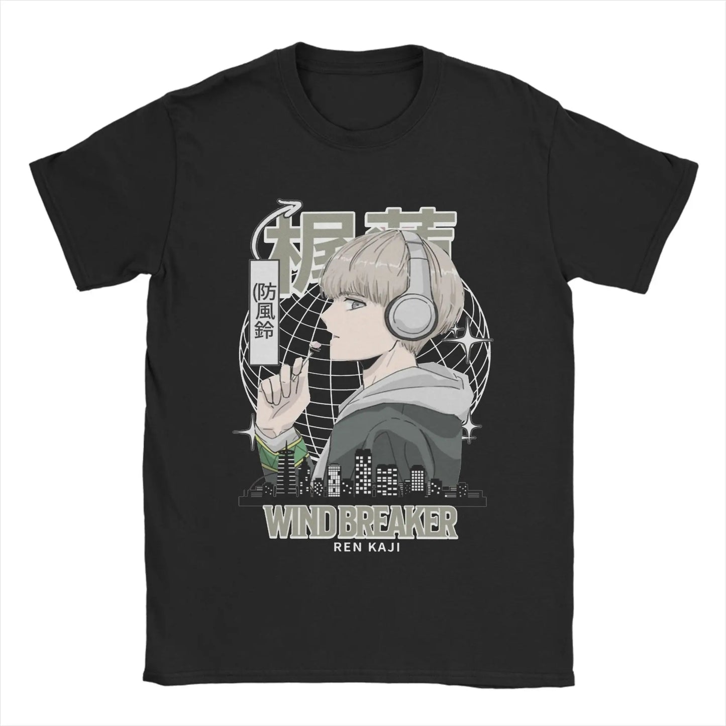 Wind Breaker Cotton T Shirt For Men Summer Ren Kaji Aesthetic T-Shirts O Neck Fashion Tees Plus Size Cheap Tops Peaceful Pleasures Health and Wellness