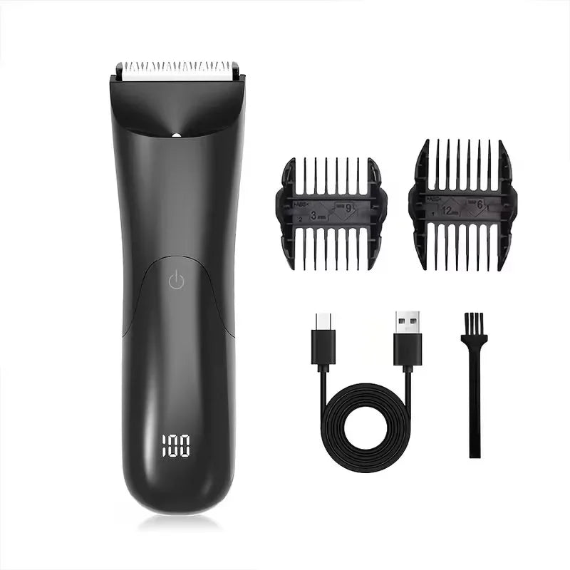 Men's All-In-One Electric Body Hair Trimmer & Beard Shaver