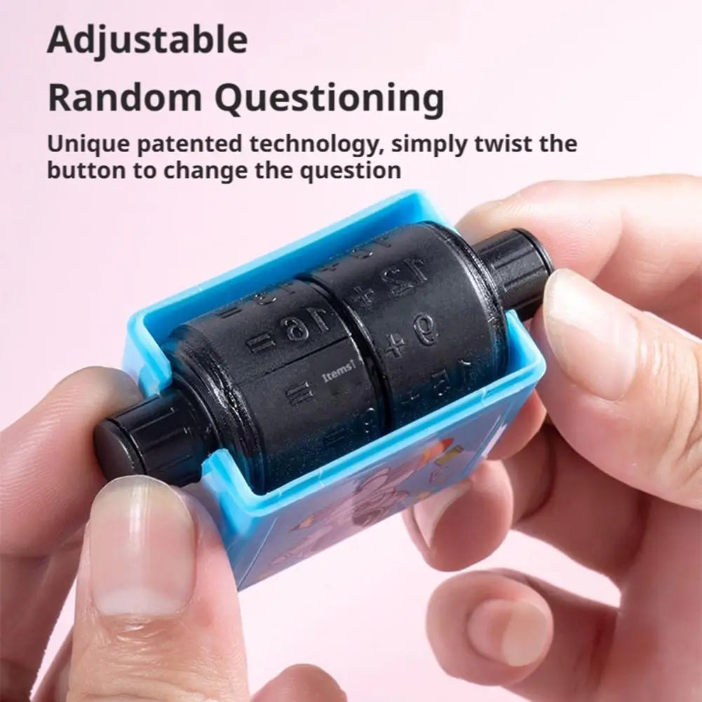 4 In 1 Math Roller Stamp Addition Subtraction Teaching Stamp For Teacher Student Parent Classroom Homeschool Home Use Stationery Peaceful Pleasures Health and Wellness