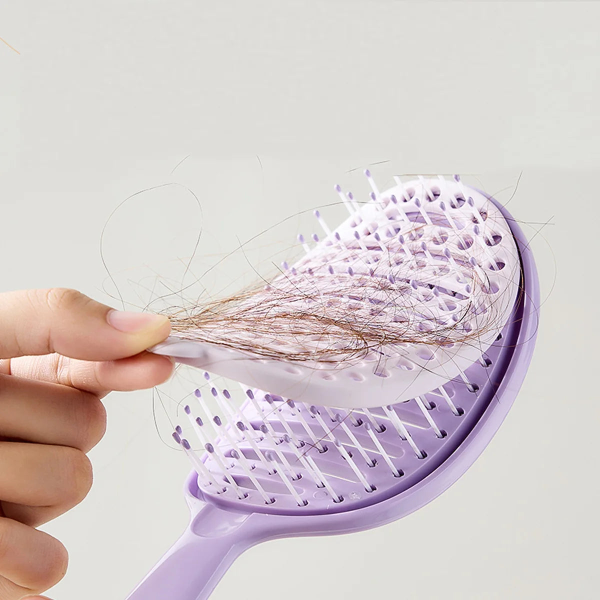 1Pcs Cleaning Net Cover Hair Brush Self Cleaning Hair Brush Salon Hair Massage Scalp Combs Dry Dual Purpose Comb Peaceful Pleasures Health and Wellness