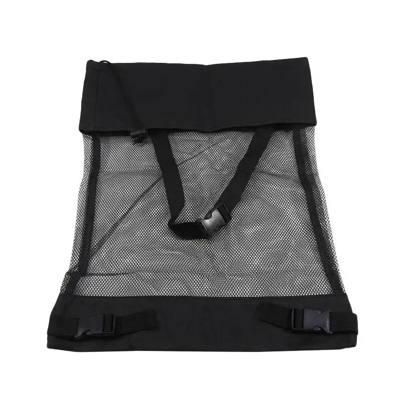 Drawstring Golf Cart Storage Net Bag Trolley Attachable Pouches Golf Bags Outdoor Sports Gear Organizer Golf Sundries Containers Peaceful Pleasures Health and Wellness black