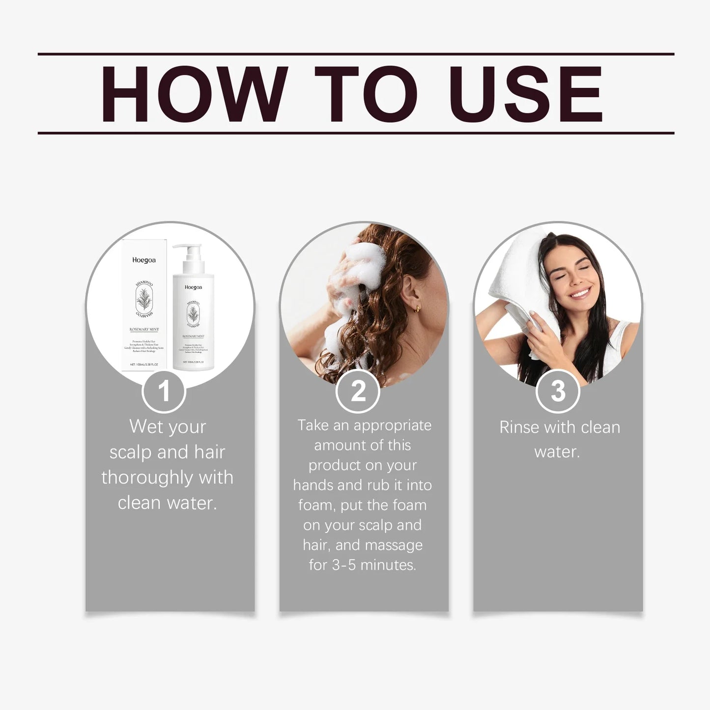 Rosemary & Cooling Mint Shampoo – Soft, Shiny & Moisturized Hair