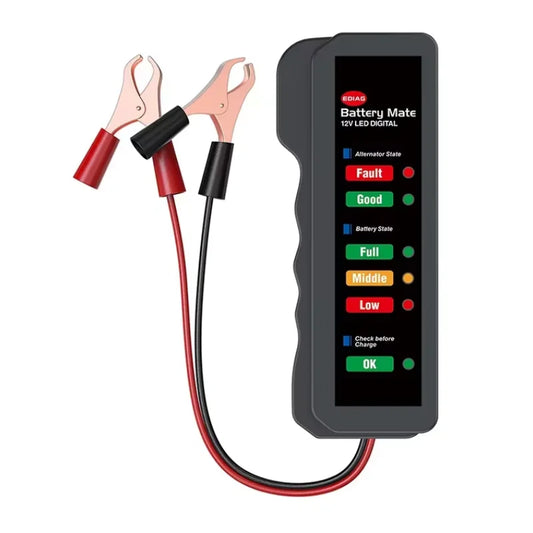 12V Car Battery Tester, Alternator Tester Automotive,Battery Checker, Analyzer to Check Alternator & Battery Charging System,LED Peaceful Pleasures Health and Wellness