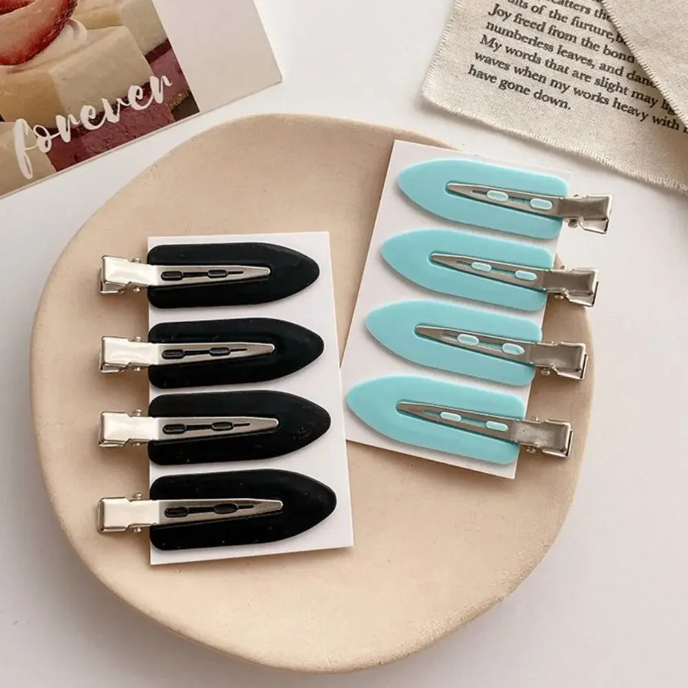 Korean Seamless Hair Clip Solid Color Bangs Clip Broken Hair Clip Super Fairy Makeup Hair Clip No Damage To Hair Side Hair Clips Peaceful Pleasures Health and Wellness