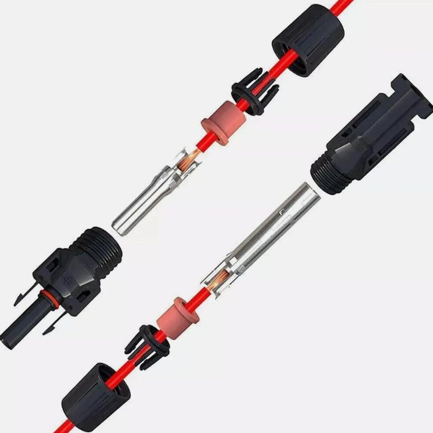 MC4 Solar Panel Connectors 10-Pair Waterproof Kit + Spanner Solar Cable Connectors Peaceful Pleasures Health and Wellness