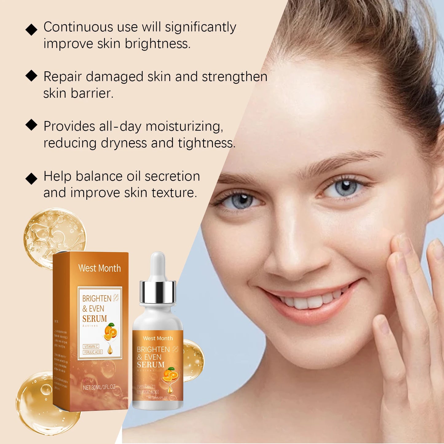 West Month Vitamin C Brightening Serum | Dark Spots & Hydration