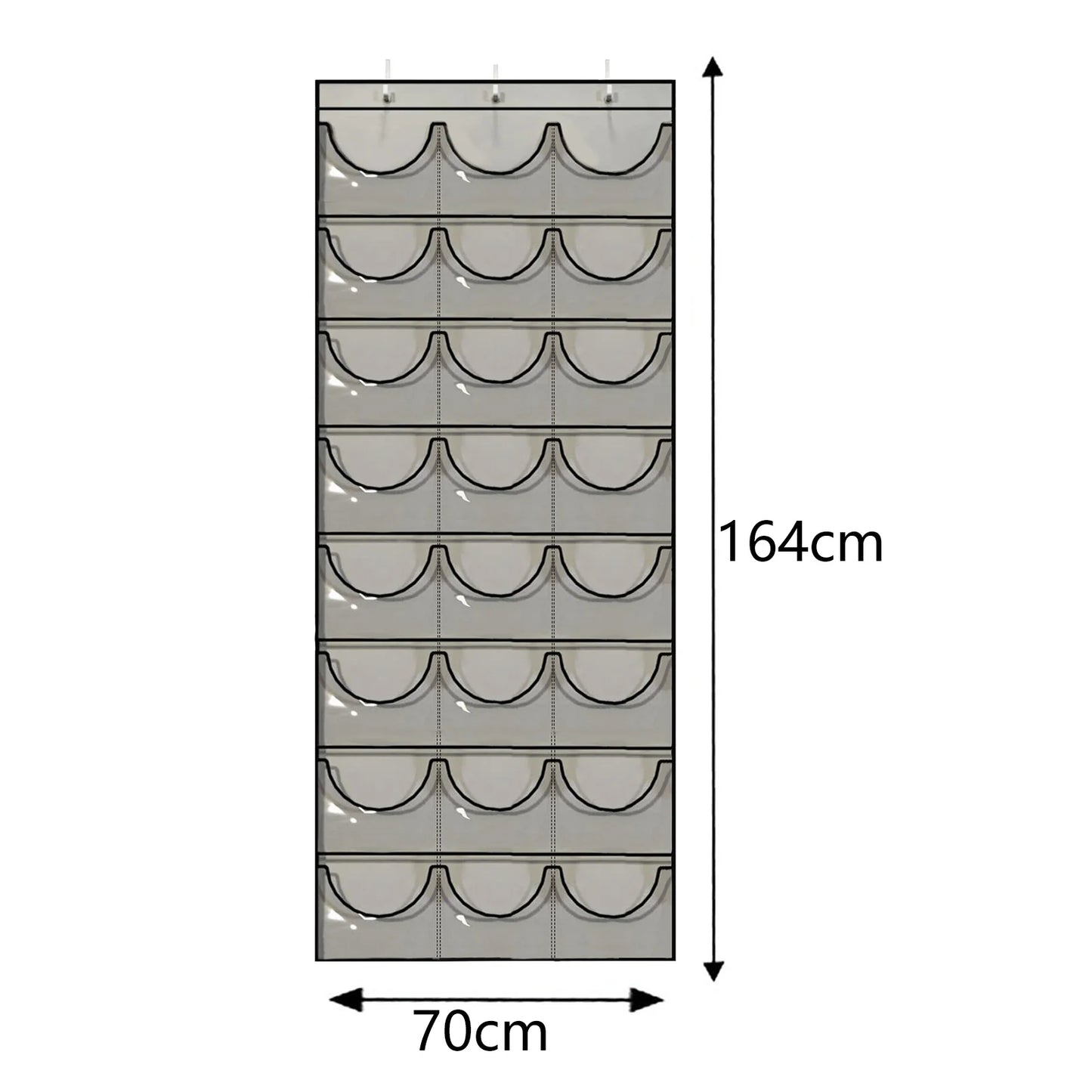 24-Pocket Baseball Cap Organizer – Over-Door Hat Rack Storage