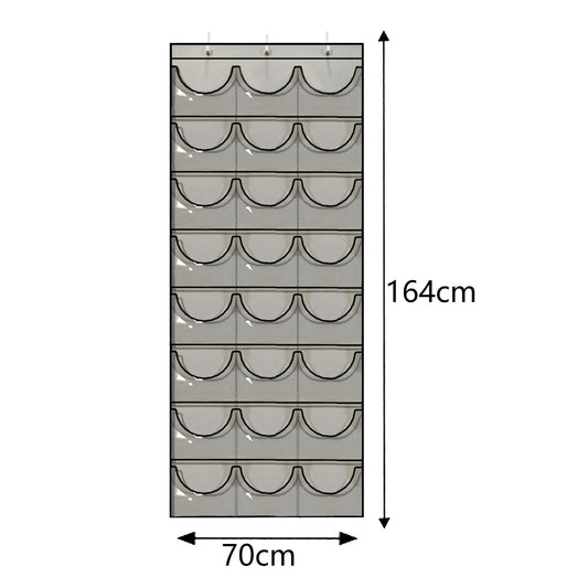 24-Pocket Baseball Cap Organizer – Over-Door Hat Rack Storage Hat Storage Organizer Peaceful Pleasures Health and Wellness