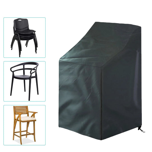 Patio Chair Covers Stacking Chair Cover 210D Oxford Cloth Water-Resistant Chair Covers for Lounge Lawn Deep Seat Peaceful Pleasures Health and Wellness
