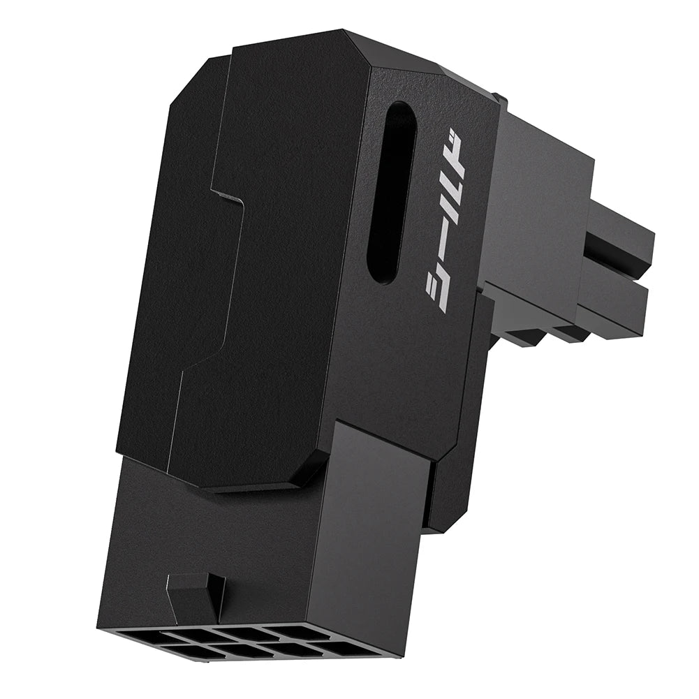 8-Pin PCIe GPU Power Adapters Head Power Steering Connector Power Right Angle Elbow Adapter for Desktop PC Graphics Card Peaceful Pleasures Health and Wellness Black RVS