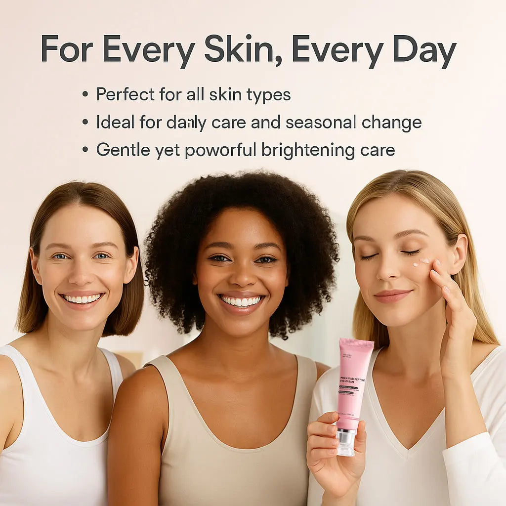 PDRN Pink Peptide Eye Cream 30ml for Women Reduces Dark Circles & Wrinkles, Lifting and Firming, Deep Moisturizing Peaceful Pleasures Health and Wellness